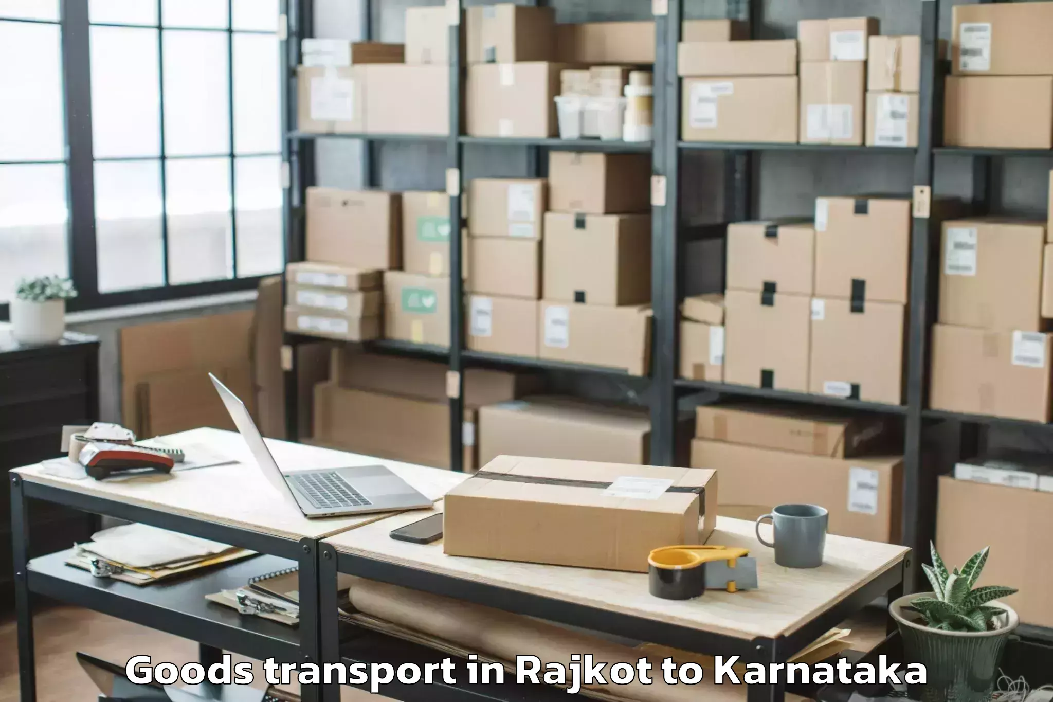 Easy Rajkot to Guledagudda Goods Transport Booking